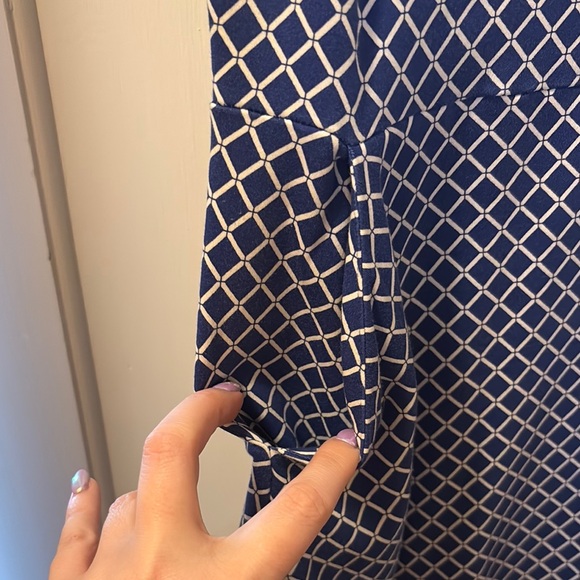NY&Co Blue Patterned Dress - Picture 4 of 4